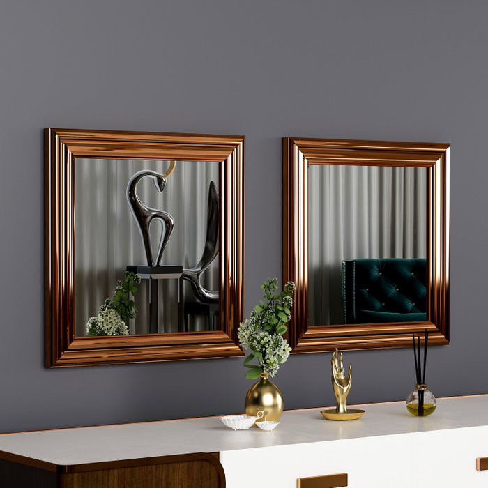 Hanah Home Bale - Bronze Set de Espejos (2 Piezas) Hanah Home Bale - Bronze Set de Espejos (2 Piezas)